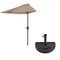 Pure Garden 9ft Half Umbrella, Sand 50-LG1044B - alternate 4